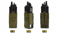 Bestseller Nouvelle pochette tactique pour accessoires MOLLE, sacoche pour radio portable, étui pour talkie-walkie, porte-bouteille, gilet tactique Oxford 1000D