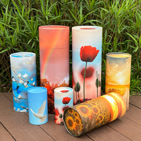 Tube de diffusion d'urne à cendres en papier pour urne funéraire à eau Carton biodégradable Crémation Cendres humaines pour animaux de compagnie Tubes de dispersion Urnes