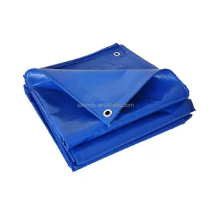 Bâche stratifiée par PVC bleu résistant aux produits chimiques des feuilles 700gsm imperméables