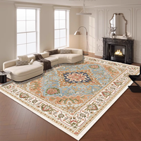 Tapis rectangulaire moderne européen fabriqué à la machine, doux, écologique, antidérapant, lavable pour chambre à coucher et salon