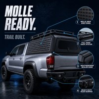 Capot rigide en aluminium pour camionnette, coque de camping à profil bas, étanche, scellée, verrouillable, pour pick-up OEM ODM