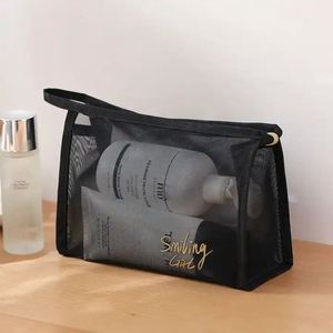 High Quality Custom <b>Travel</b> <b>Makeup</b> Case Storage Pouch Nylon Mesh Cosmetic <b>Bag</b> Woman <b>Makeup</b> <b>Bag</b> for Lady - Product Image 5
