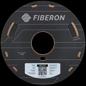 Filament d'imprimante 3D Polymaker Fiberon PET CF17 1,75 mm, renforcé de fibres de carbone, résistant à la chaleur, bobine de 0,5 kg - Product Image 1