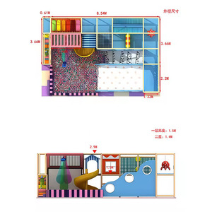 Parque de Juegos Interior Seguro para Niños Pequeños, con una Gran Piscina de Pelotas para Centros de Entretenimiento Familiar, Suministro de Fábrica - Product Image 4