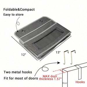 Organizador Colgante Transparente de PVC para Ventana o Puerta, Bolsas de Almacenamiento para Pared, Cosméticos, Papelería, Artículos Diversos, con Función Plegable y Bolsillos - Product Image 5