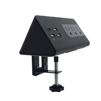 Multiprise de Bureau à Pince Triangulaire avec Chargeur Rapide USB PD 20W QC 3.0