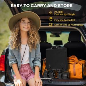 Chariot de chariot pliable pliable robuste de grande capacité chariot d'épicerie utilitaire Camping achats en plein air grandes roues freins plage - Product Image 5