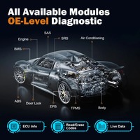 Herramienta de Diagnóstico Automotriz Foxwell GT60 OBD2, Prueba Activa de Sistema Completo, 24 Servicios de Reinicio para A/F, Aceite, SRS, DPF, EPB, Control Electrónico de Potencia, 1 Año