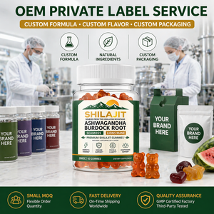 Gummies de Shilajit de l'Himalaya Véganes Sans Sucre OEM en Gros 800mg Complexe pour la Vitalité et le Bien-être – Gummies de Shilajit Direct Usine - Product Image 6
