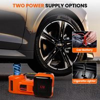 Kit de cric électrique pour voiture, cric hydraulique de 5 tonnes avec clé à chocs électrique, conçu pour SUV, MPV, berline