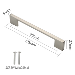 Filta đồ nội thất hiện đại nhà bếp kẽm cửa xử lý rắn Brushed Brass Tủ kéo 2008 - Product Image 4