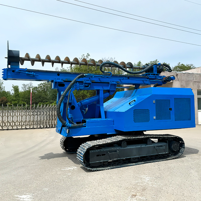 Cheap Ground Drilling Machine Solar Vibrating Pile Driver Core Pump Motor Components Solar Powered Pile Driver