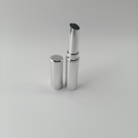 Tubes à lèvres en PETG avec bouchon à vis, argent métallisé, petits contenants vides pour gloss, Zhejiang Cosmetic