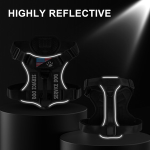 Grosir harnes anjing tugas berat tidak tarik Premium awet p-tali timbal latihan untuk anjing agresif besar hewan peliharaan Premium - Product Image 5