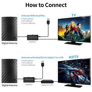 Amplificador de antena DTMB 4K Ultra HD para televisor inteligente, amplificador de señal HDTV para interiores, antena de TV digital - Product Image 6