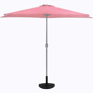 Outdoor Half Round <strong>Concrete</strong> <strong>Parasol</strong> Stand <strong>for</strong> 38/48 mm Umbrella Resin Black Patio Half Umbrellas <strong>Bases</strong> - Product Image 6