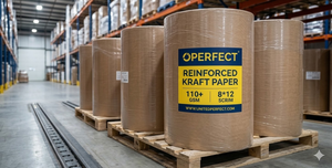 Papier kraft renforcé OPERFECT 300g, robuste, avec revêtement PE KSK, pour l'isolation et la protection des entrepôts industriels - Product Image 4