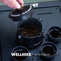 Bouilloire d'eau d'extérieur Wellhike 1,1 L en aluminium pour le camping, le pique-nique, l'ébullition de l'eau, le thé, le café, avec bec verseur