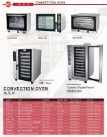 Oven konveksi elektrik komersial, 10 5 18 tingkat nampan 120 250 l propana manual tipe gas roti