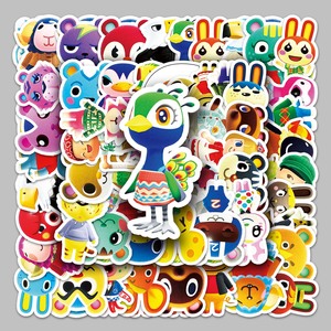 50PCS Fábrica al por mayor Tendencia divertida Personalidad Decorativa <span class=keywords><strong>Animal</strong></span> <span class=keywords><strong>Crossing</strong></span>: New Horizons Pegatinas Manual Equipaje Botella Pegatinas - Product Image 1