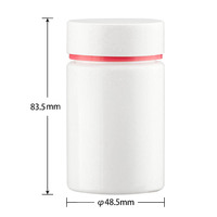 En stock, flacons à pilules en plastique PE mat, étanches et anti-fuites, design personnalisé, 100 ml, pour le transport de pilules en voyage