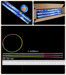 Usine directe 22 pouces collier lumineux LED écologique collier Flash jouets lumineux de qualité européenne américaine - Product Image 3