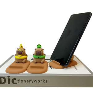 Kapibala Phone <b>Stand</b> PVC Cartoon Desktop Holder Cute Decorative Ornament for Tablet <b>PC</b> <b>Stands</b> - Product Image 4