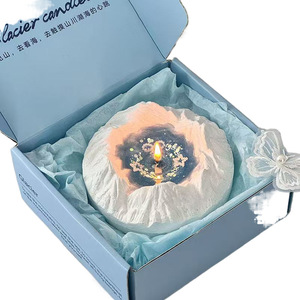 Novità candele in gesso stoppino di cotone unico a forma di montagna candela profumata di cera di soia per la decorazione - Product Image 5
