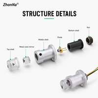 Nouveau module laser rotatif vert ZhonNa 515nm, niveau laser à ligne 360 degrés C360, précision 2mm, outil de découpe pour le travail du bois