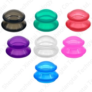 Bekam pijat akupuntur Cina profesional, 4 ukuran set terapi Hijama untuk pijat miofasial, otot, saraf, nyeri sendi