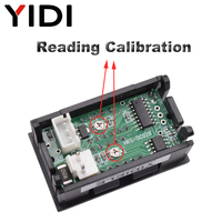 0.56 Mini Dual Digital LED Display AC DC Pengukur Arus Tegangan Volt Amp Speed Meter Tester Panel Voltmeter Ammeter 50A 100A Ampermeter