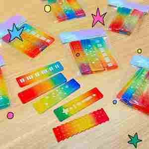 Regla de Plástico de 6 Pulgadas de Color Personalizado, Regla Recta Personalizada para Regalos Empresariales - Product Image 5