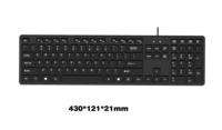 Produk laris kualitas tinggi Mini 106 kunci nirkabel Keyboard tombol bass Keyboard nirkabel