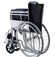 Vente chaude en acier inoxydable Pliable portatif léger manuel 809 fauteuil roulant Prix