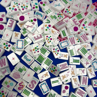 Nouvel ensemble de mahjong américain : Mahjong Spring Cheetah, 160 tuiles, jeu pour 4 joueurs, Mahjong sauvage