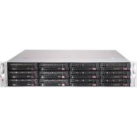 Supermicro CSE-826BE1C-R802JBOD 2U 12x LFF 3.5 inci SAS3 Tower Storage Expander Enclosure Chassis Kapasitas Tinggi untuk Perusahaan