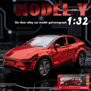 Modèle réduit JY 1:32 en métal moulé sous pression pour voiture Model <span class=keywords><strong>Y</strong></span> avec son et lumière, 6 portes ouvrables, jouet en matériaux écologiques - Product Image 6