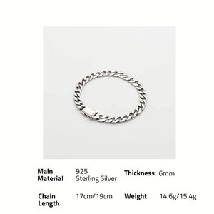 Chris April macchina per la produzione di gioielli argento <span class=keywords><strong>925</strong></span> Hip Hop bracciale cubano uomini - Product Image 2
