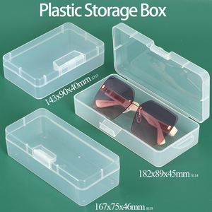 SUNSHING Premium Clear Rectangle Plastic Storage Box Durable Sample <b>Container</b> Shipping Organizer <b>Small</b> Jewelry Packaging Case - Product Image 6