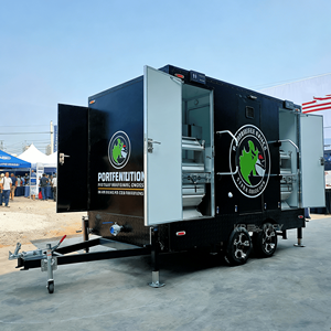 Desert Expedition Mobile Bathroom Trailer Oasis Sanitation With Cooling System For Extreme Heat Outdoor Survival <b>Camp</b> - Product Image 6