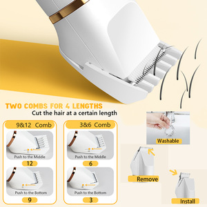 Afeitadora eléctrica indolora <span class=keywords><strong>para</strong></span> mujer, recortadora de cuerpo inalámbrica, afeitadora Facial impermeable IPX7 con hoja de cerámica, recargable por USB - Product Image 4