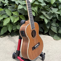 Aiersi Ukulele Tenor Berkualitas Tinggi dengan Bodi Koa, 4 Senar Nilon, Instrumen untuk Pertunjukan, Rumah, Luar Ruangan, Hadiah Musik, Pesta
