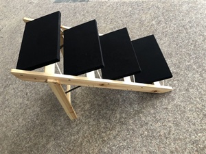 Escalier pliable personnalisé en <span class=keywords><strong>bois</strong></span> pour animaux de compagnie, escalier pour chiens et chats, échelle pliable en 4 marches pour animaux de compagnie - Product Image 5