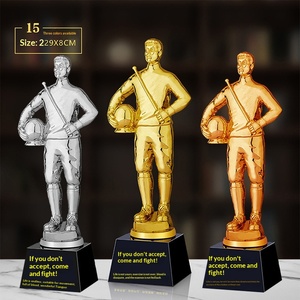 Trophée de compétition sportive en résine personnalisable pour le baseball, le football, le badminton - Trophée de champion MVP, cadeau, <span class=keywords><strong>récompense</strong></span> - Product Image 5