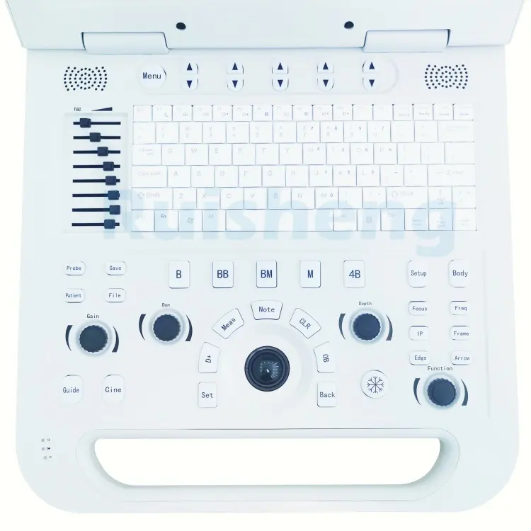 Alat Ultrasound medis hitam dan putih, pemindai Ultrasound portabel penuh Digital B/W mesin Ultrasound
