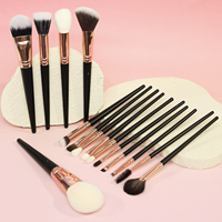 15 pinceaux de maquillage professionnels de luxe de haute qualité, vegan, en bois, marque privée, Mophira MT4 Foundation, nouveaux