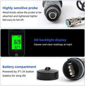 DO9100 Mètre numérique de <span class=keywords><strong>concentration</strong></span> d'oxygène dissous étanche avec ATC Testeur d'oxygène dissous Rétroéclairage - Product Image 3