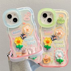 Flower Design Girls Pretty Crystal Cute para iPhone 15 14 13 12 11 pro Max funda con soporte <span class=keywords><strong>Invisible</strong></span> - Product Image 1