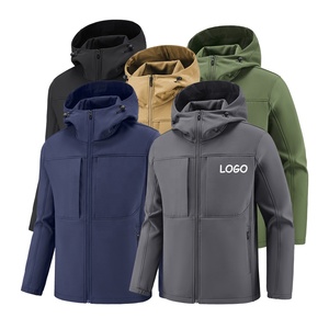 Nouveau design d'extérieur, vestes softshell à capuche pour hommes, <span class=keywords><strong>veste</strong></span> softshell en polaire <span class=keywords><strong>imperméable</strong></span> avec logo personnalisé de haute qualité, <span class=keywords><strong>voile</strong></span> avec poches - Product Image 4