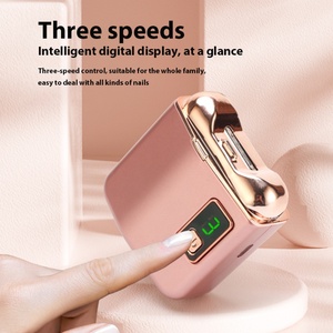 Coupe-ongles électrique avec lumière LED, 3 vitesses, manucure, rechargeable par USB, coupe-ongles pour bébé, enfants, personnes âgées - Product Image 4